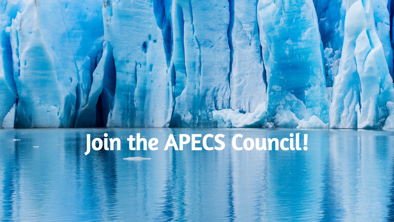 join the apecs council calving glacier